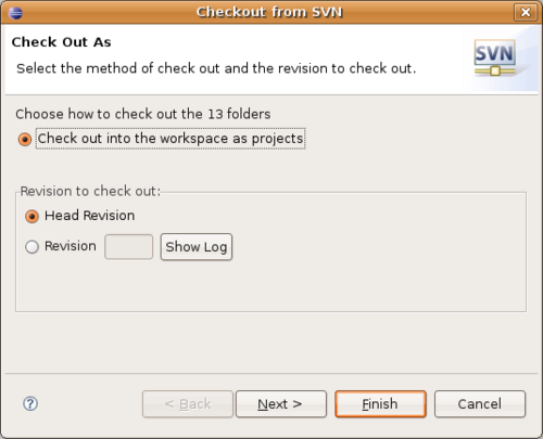 Checkout dialog box
